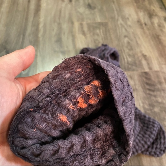 Mod O Doc Waffle Knit Hoodie 100% Cotton purple - Picture 8 of 8